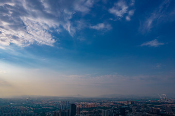 山东淄博城市大景航拍<strong>摄影图</strong>