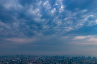 山东淄博城市大景航拍<strong>摄影图</strong>