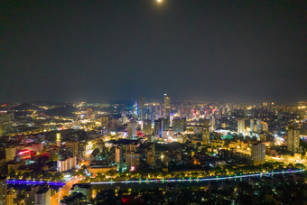 徐州夜景灯光航拍摄图