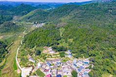 祖国大好河山湖南凤凰长潭岗风景区航拍摄影图