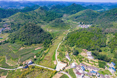 祖国大好河山湖南凤凰长潭岗风景区航拍摄影图