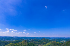 祖国大好河山湖南凤凰长潭岗风景区航拍摄影图