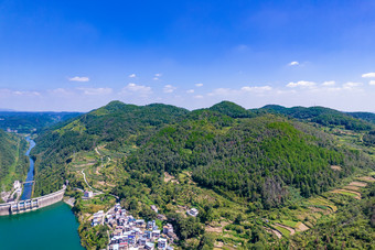 祖国大好河山湖南凤凰长潭岗风景区航拍摄影图