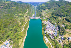 祖国大好河山湖南凤凰长潭岗风景区航拍摄影图