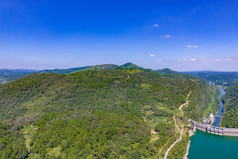 祖国大好河山湖南凤凰长潭岗风景区航拍摄影图