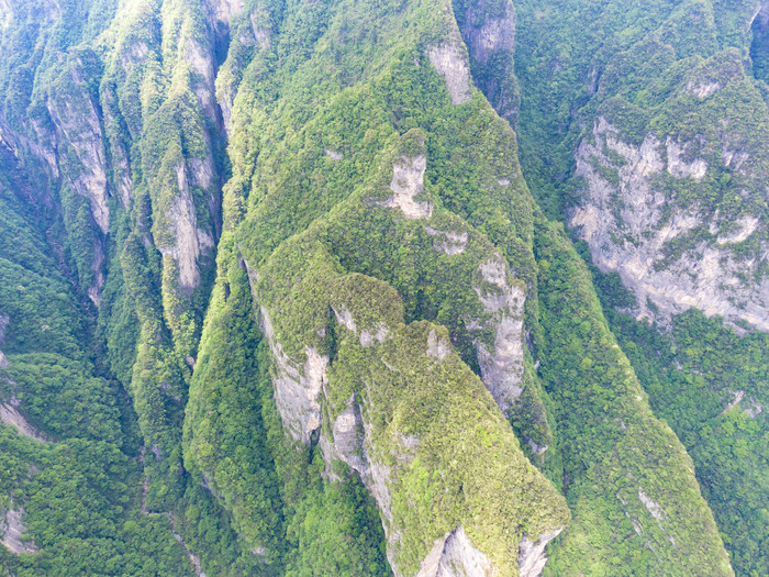 祖国壮丽山河湖南张家界风光航拍摄影图