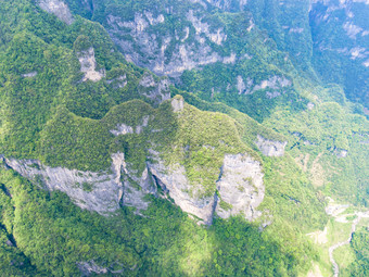 祖国壮丽<strong>山河</strong>湖南张家界风光航拍摄影图