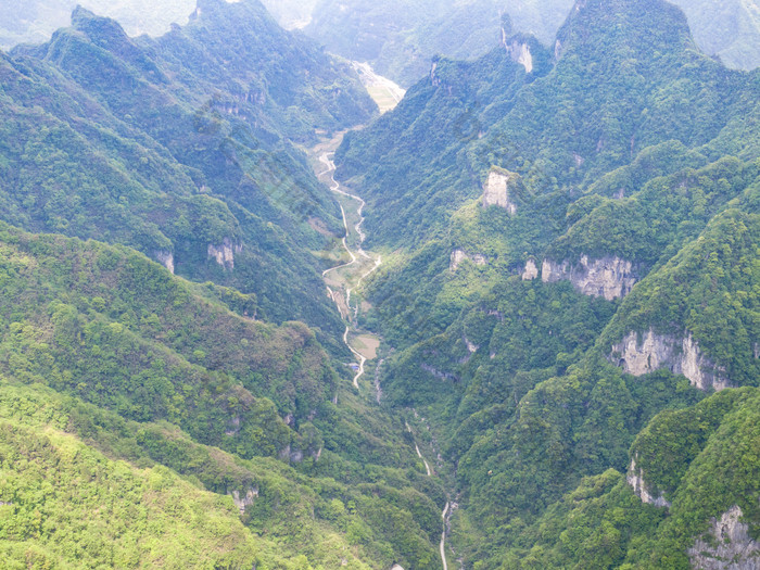 祖国壮丽山河湖南张家界风光航拍摄影图