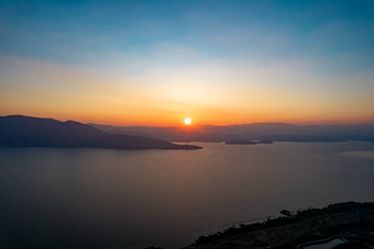 云南大理古城苍山<strong>洱海风景</strong>航拍