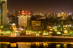 南昌滕王阁 A景区夜景航拍