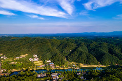 祖国大海河山青山绿水风景航拍