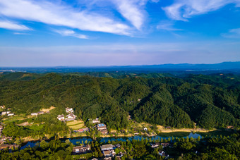 祖国大海河山青山绿水风景航拍