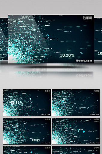 科技感数据视频素材图片