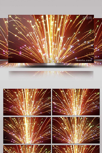 唯美绚丽烟花烟火绽放舞台视频图片下载