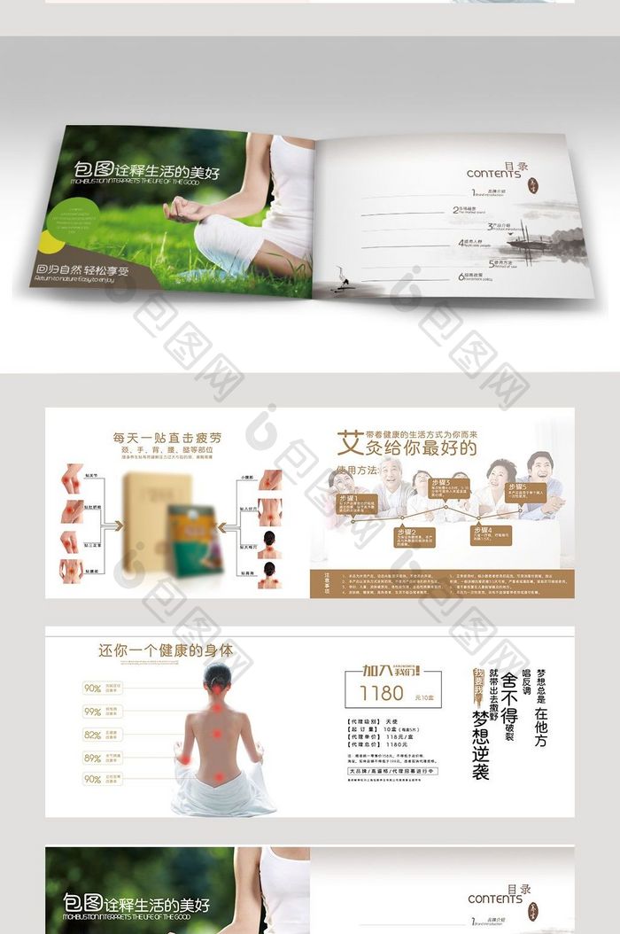 中国风养生系列宣传册