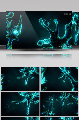 神经元背景视频素材演示动画图片