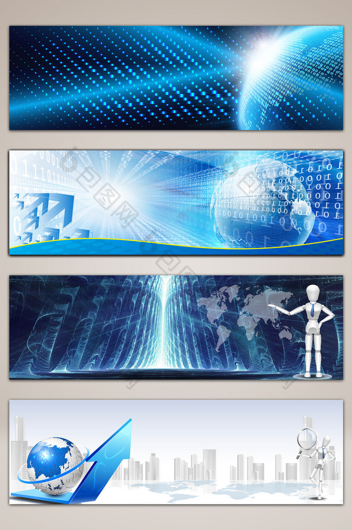 科技公司网站海报banner图片图片