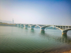 湖南长沙湘江橘子洲大桥摄影图