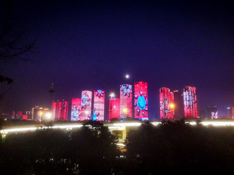 湖南<strong>长沙</strong>夜景摄影图