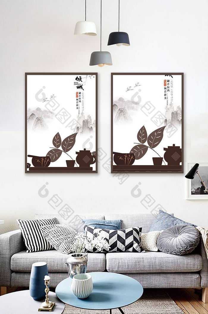 中国茶文化古风茶之道装饰画