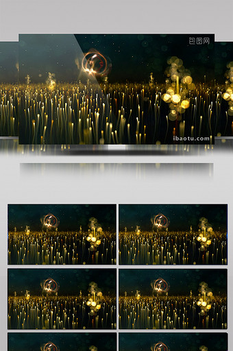 黄色粒子舞蹈背led景视频素材图片