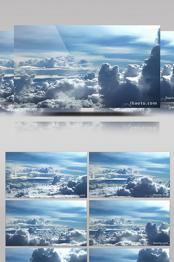 实拍高空云层视频素材图片