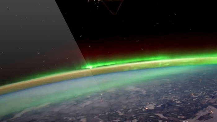 高清太空空间站实拍地球美丽景观视频素材
