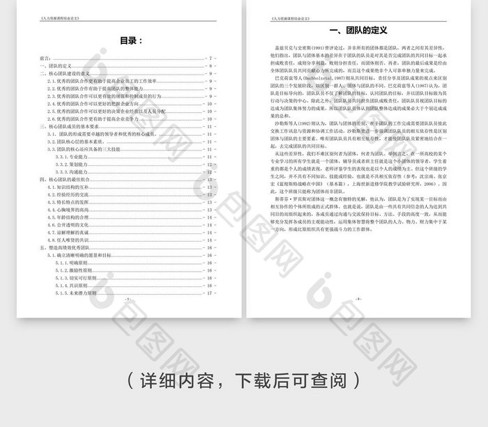 企业核心团队建设word文档