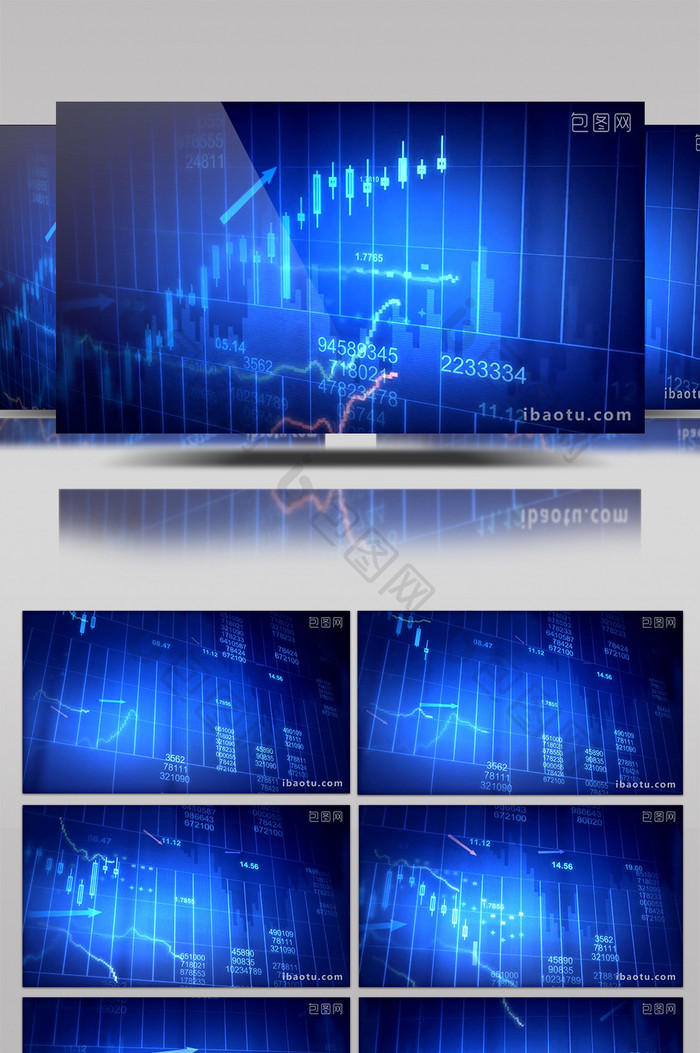 高清商务金融数据背景素材