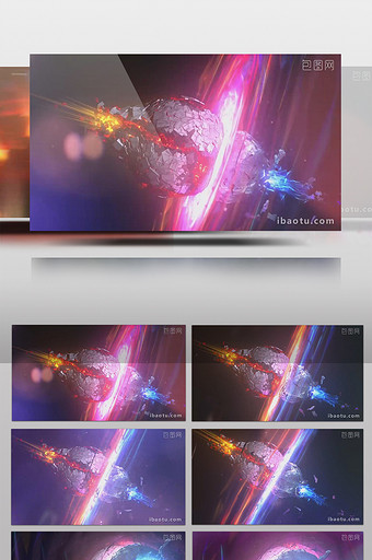 震撼星球装机开场视频AE模板设计通用视频图片