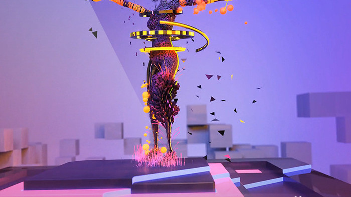 动感十足舞蹈机械人形迈步奔跑跳越变幻视频