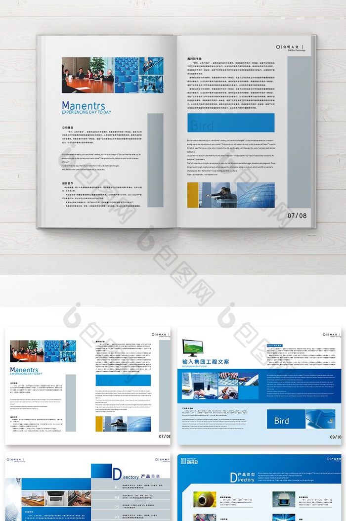 蓝色集团工程宣传手册