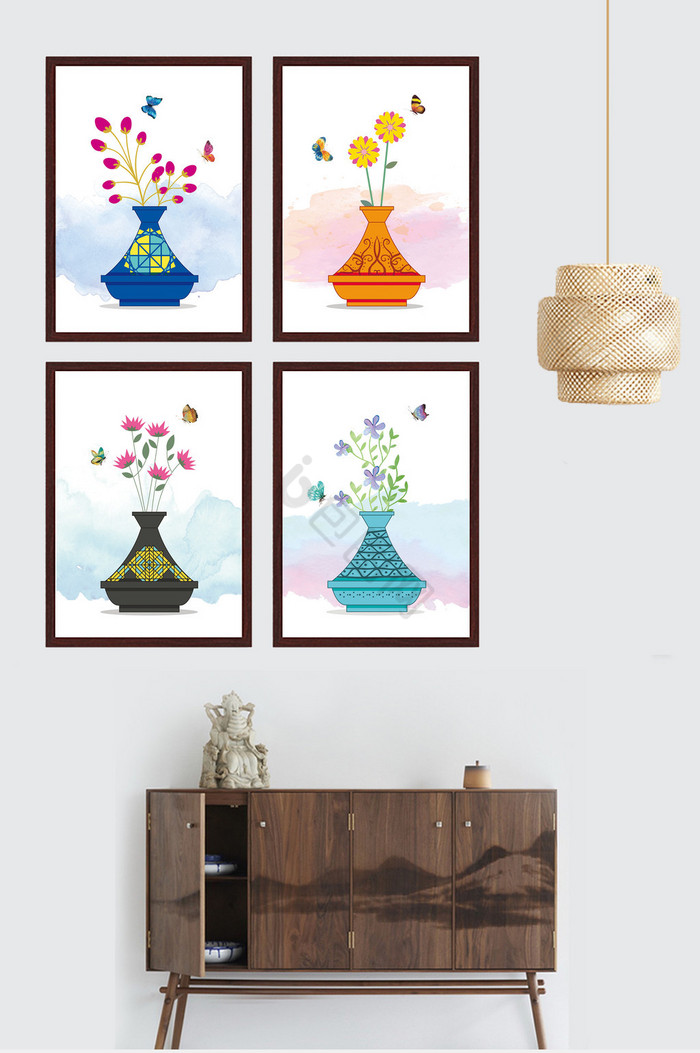 植物装饰画-植物装饰画图片素材-包图网