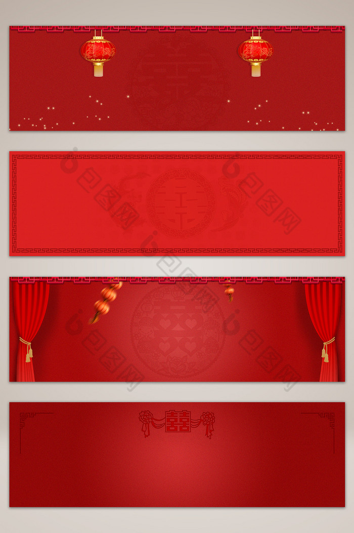 中式婚礼banner海报图片图片