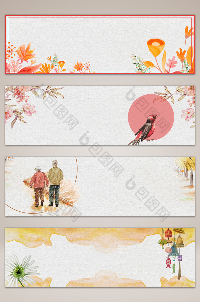 感恩节花卉banner海报图片图片