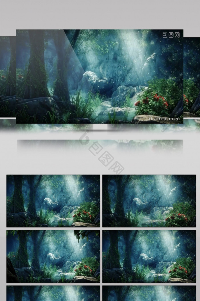 梦幻森林高清LED背景视频素材