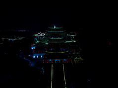 福建湄洲岛妈祖庙夜景