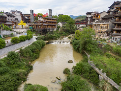 湖南湘西芙蓉镇4A景区