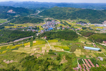 南方山川丘陵航拍摄影图