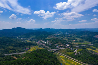 南方山川丘陵航拍摄影图