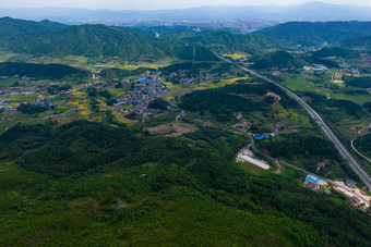 农业种植山川丘陵乡村航拍摄影图