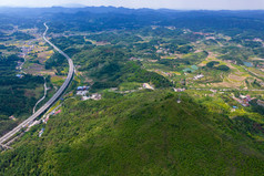 丘陵地貌山川丘陵航拍摄影图