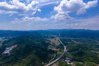 丘陵地貌山川丘陵航拍摄影图