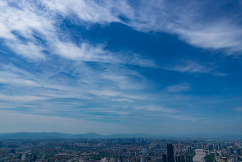 浙江宁波城市大景航拍摄影图