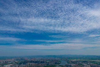 浙江宁波城市大景航拍摄影图