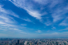 浙江宁波城市大景航拍摄影图