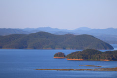 景区山川湖水摄影