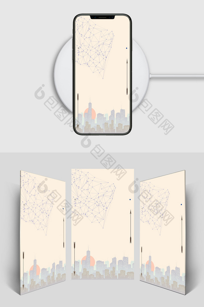 企业科技招聘h5背景图