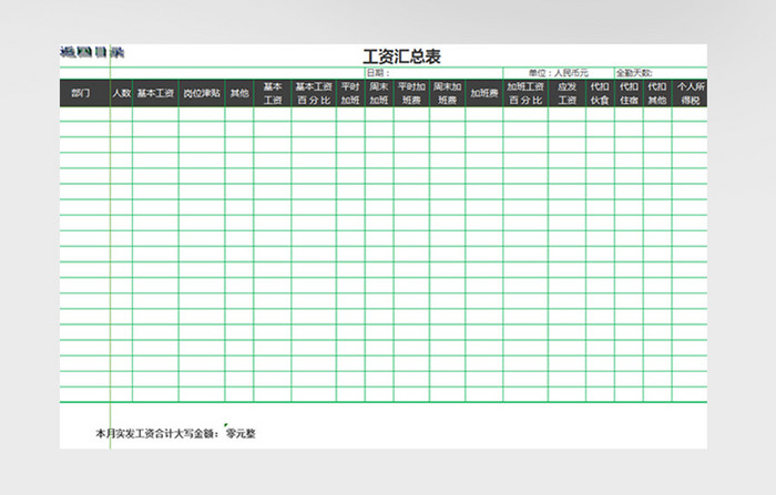 全面实用工资管理系统Excel表格