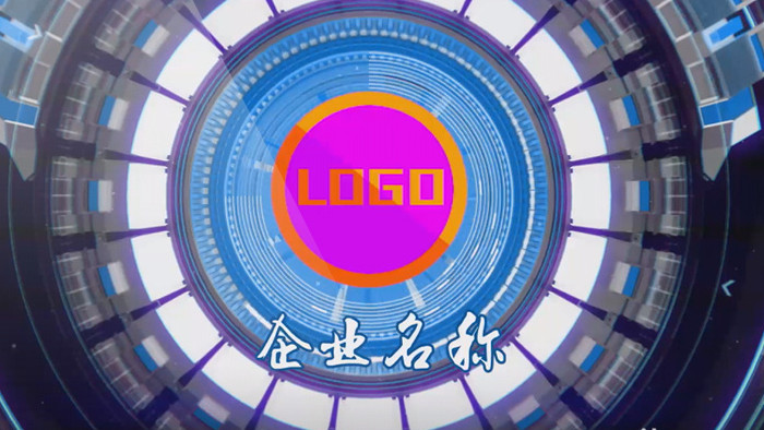 高科技企业LOGO演绎片头PR模板